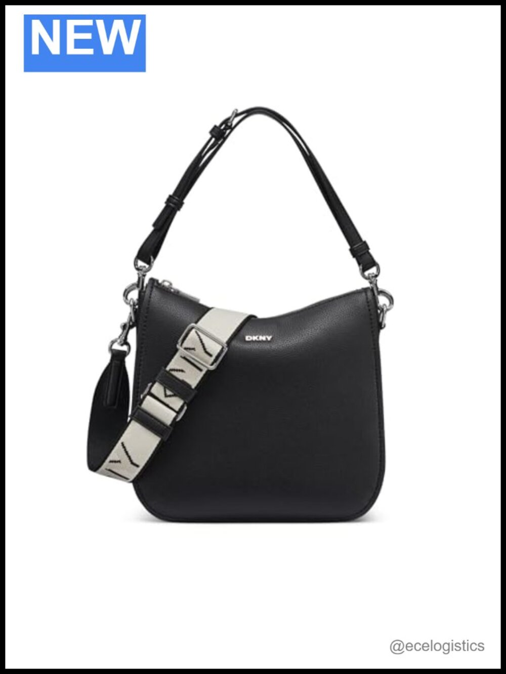 DKNY Nessa Medium Crossbody Bag Polyurethane Satchel
